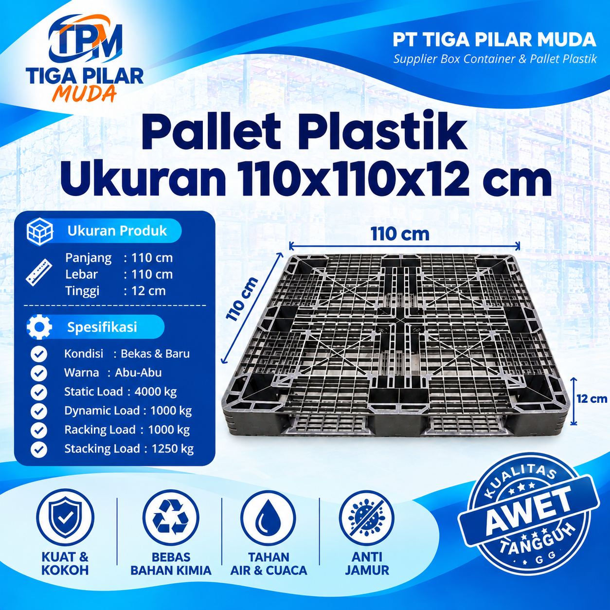 jual pallet plastik bekas